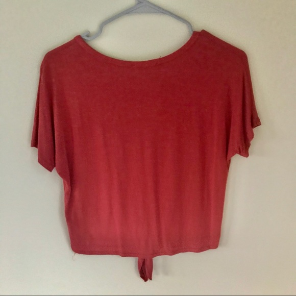 Olivia Rae Front Tie Shirt - Picture 2 of 5